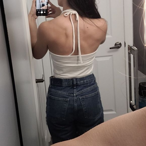 Brandy Melville white halter top - Picture 5 of 5
